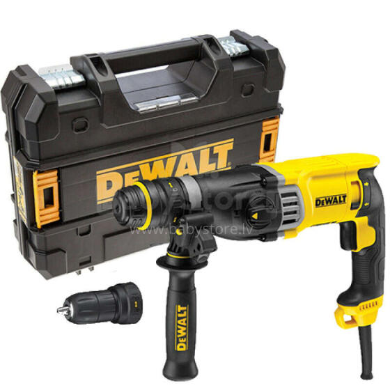 Dewalt 900W SDS-Plus rotējošais āmurs ar papildu urbšanas patronu (D25144K)