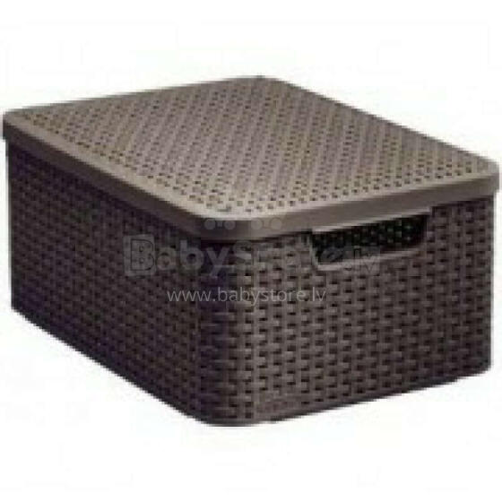 Коробка с крышкой Style M 39,3x29,3x18,7см темно-коричневая