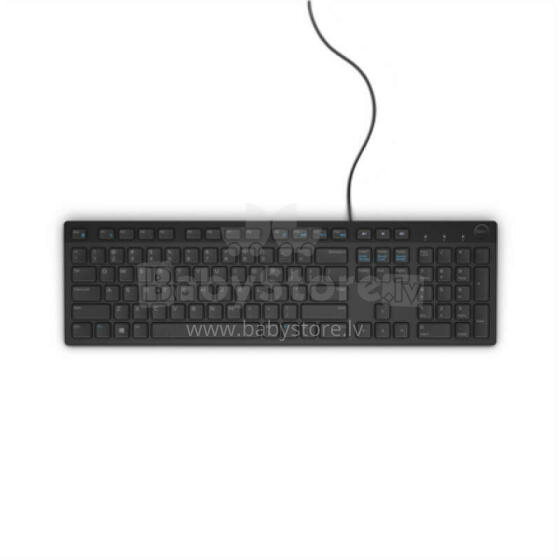 Dell KB216 Standard, Wired, Keyboard layout Russian, Black, Russian, Numeric keypad, 503 g