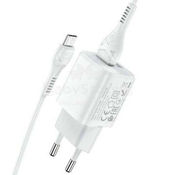 Hoco N8 Зарядное устройство для мобильного телефона 2.4A + кабель Micro USB 1м