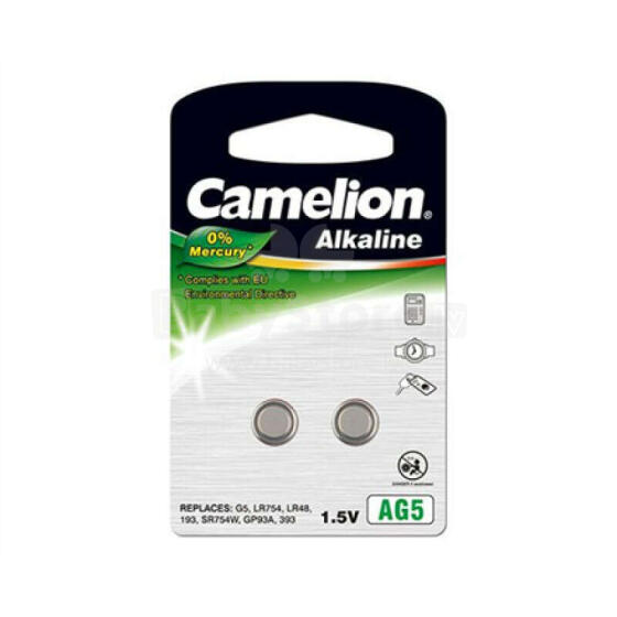 Camelion AG5/LR48/LR754/393, Alkaline Buttoncell, 2 pc(s)