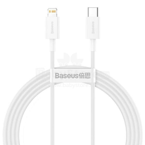Baseus Superior vads USB Type C - Lightning 20 W 1,5 m balts (CATLYS-B02)