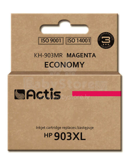 Чернила Actis KH-903MR для принтера HP; Замена HP 903XL T6M07AE; Стандарт; 12 мл; пурпурный - New Chip
