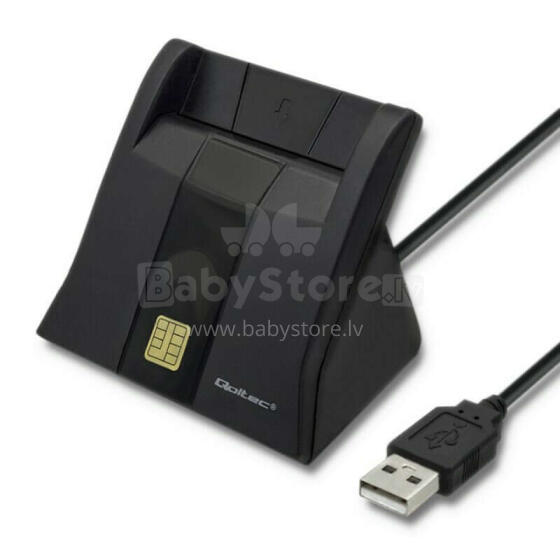 Сканер смарт-карт Qoltec 50643 | USB 2.0 | Подключи и играй