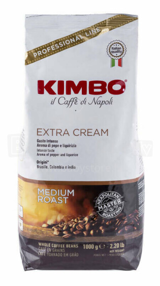 Kimbo Extra Creme 1 кг бобов