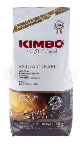 Kimbo Extra Creme 1 kg pupiņas