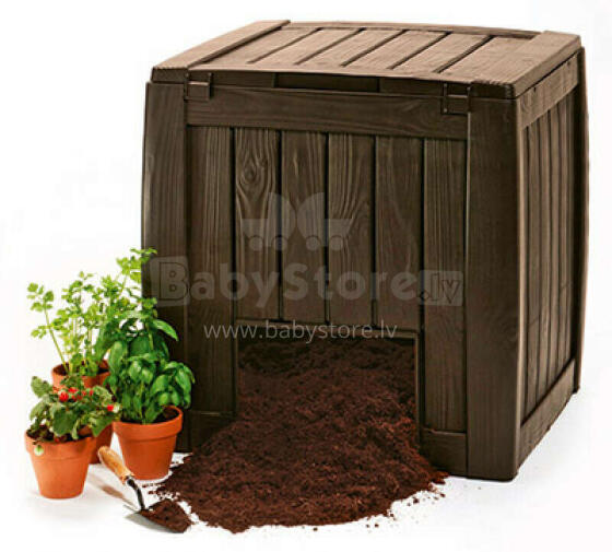 Ящик для компоста Deco Composter With Base 340L коричневый