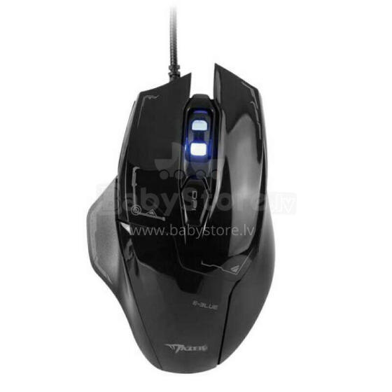 E-Blue EMS642 Master Of Destiny Spēļu Datora Pele ar Papildus Pogām / LED / 3000 DPI / Avago Chipset / USB Melna