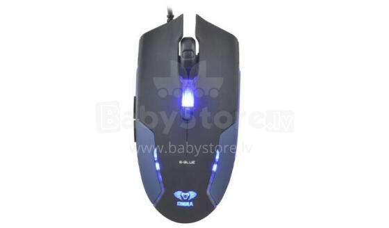 E-Blue Cobra II Junior Игровая мышь с Дополнительными кнопками / LED Подсветка / 1600 DPI / USB Синяя