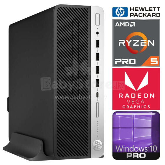 Personālais dators HP 705 G4 SFF Ryzen 5 PRO 2400G 16GB 1TB SSD M.2 NVME WIN10Pro