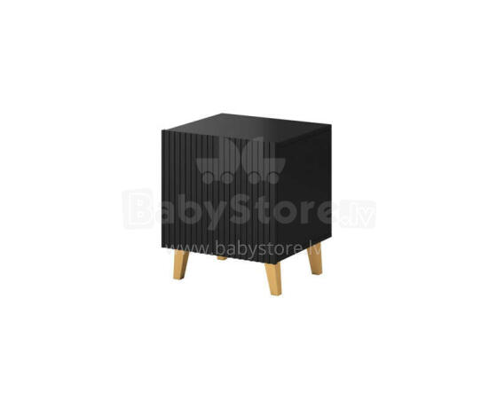 ПАФОС тумба прикроватная 2 шт. 45x40x51 см черный матовый
