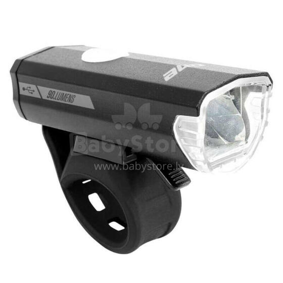 Priekšējais lukturis Rock Machine F.Light 30 USB Black/Grey