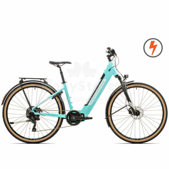 Электрический велосипед Rock Machine 29 Crossride INT e425 Lady Бирюзовый (Размер колеса: 29 Размер рамы: M)