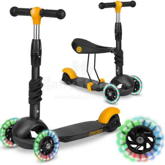 Ricokids Cubi Art.163367 Black Three-wheeled scooter