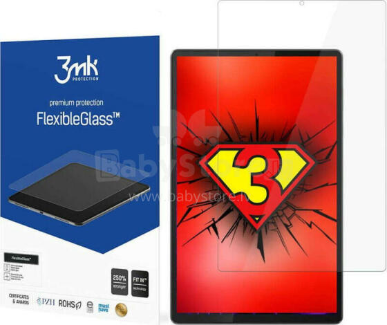 Защитная пленка 3MK 3MK FlexibleGlass Гибридное стекло Lenovo Tab M10 Plus 2-го поколения с экраном 10,3 дюйма