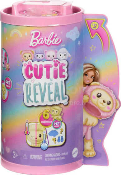 Barbie Doll Mattel Cutie Reveal Chelsea Lion Sweet Styling Series (HKR21)