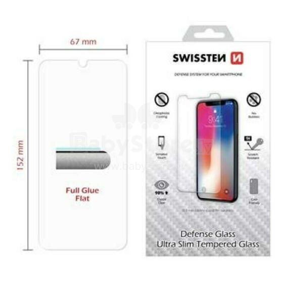 Swissten Ultra Slim Tempered Glass Premium 9H Aizsargstikls Xiaomi Redmi Note 8T