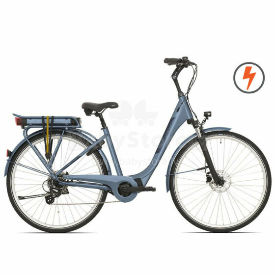 Электрический велосипед Rock Machine 28 Cityride e100SD (I) Синий/матовый (Размер колеса: 28 Размер рамы: L)