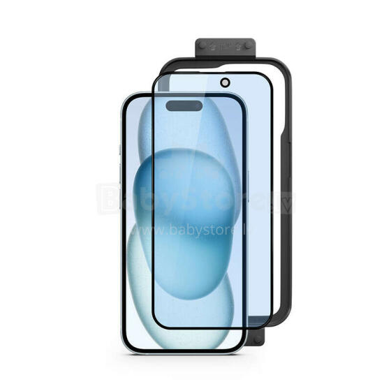 EPICO EDGE TO EDGE GLASS IM IPHONE 15 PLUS — С АППЛИКАТОРОМ