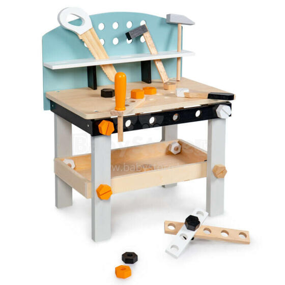 Koka darbnīca ar instrumentiem 32 elementi ECOTOYS