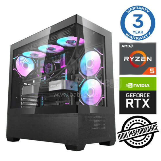 INTOP Ryzen 5 7500F 32GB DDR5 1TB SSD M.2 NVME RTX4060 8GB Win11Pro