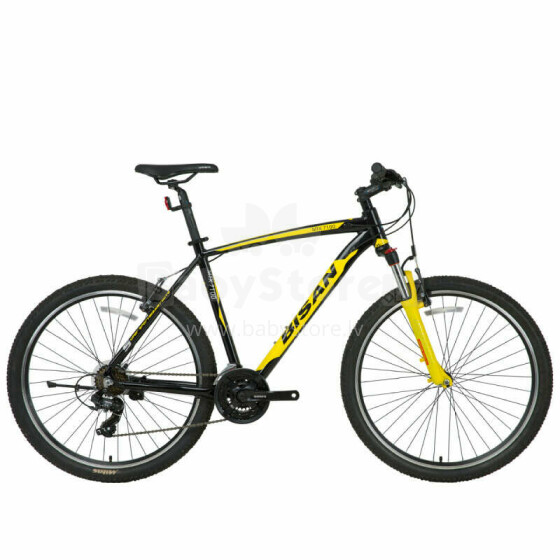 Vīriešu kalnu velosipēds Bisan 29 MTX7100 (PR10010452) Melns/dzeltens (Rata izmērs: 29 Rāmja izmērs: M)
