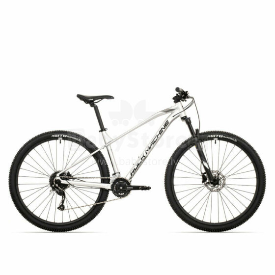 Мужской горный велосипед Rock Machine Manhattan 90-29 (III) серебристый (Размер колеса: 29 Размер рамы: L)
