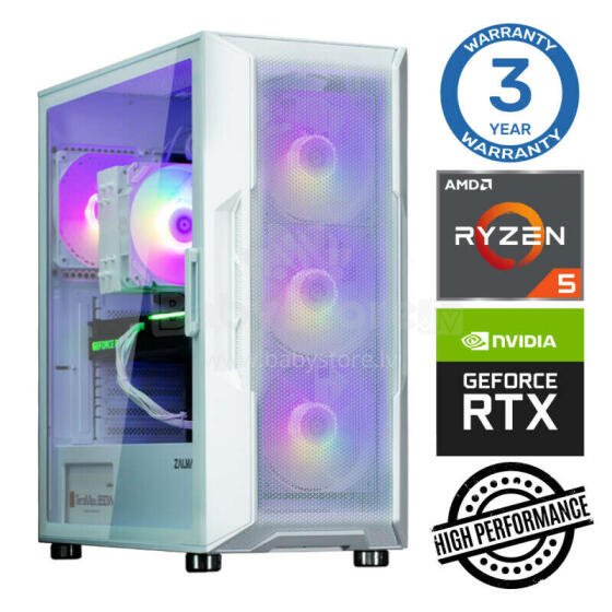 INTOP Ryzen 5 5500 16GB 1TB SSD M.2 NVME RTX3060 12GB Windows 11 Pro