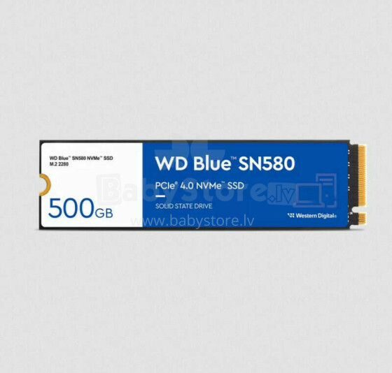 Western Digital Blue SN580 M.2 500 ГБ PCI Express 4.0 TLC NVMe