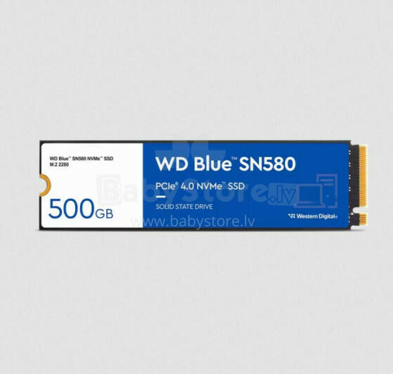 Western Digital Blue SN580 M.2 500 ГБ PCI Express 4.0 TLC NVMe