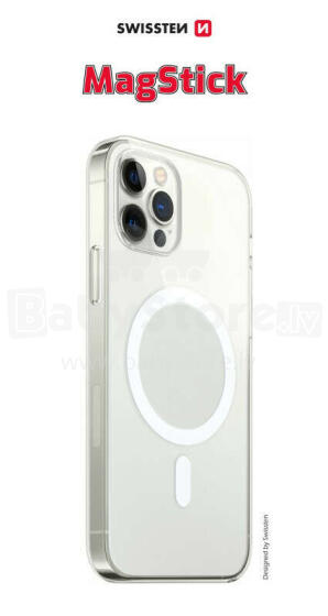 Swissten Clear Jelly MagStick Back Cace Защитный Чехол для Apple iPhone 15 Pro Max