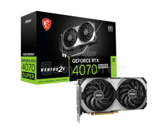 Videokarte MSI GeForce RTX 4070 SUPER 12 GB VENTUS 2X OC