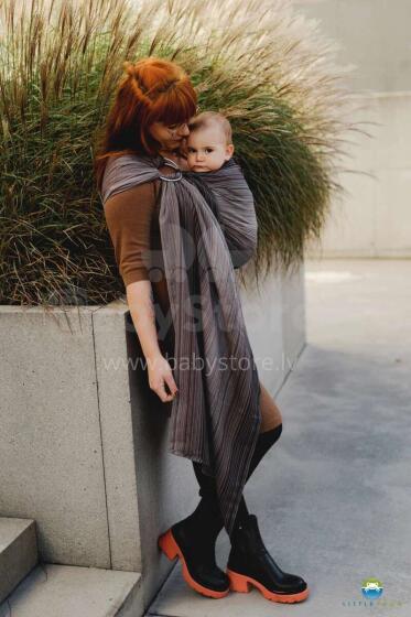 Little Frog Ring Sling Cotton  Art.164014 Bronzite Слинг - платок с кольцами S размер (для детей до 36 месяцев)