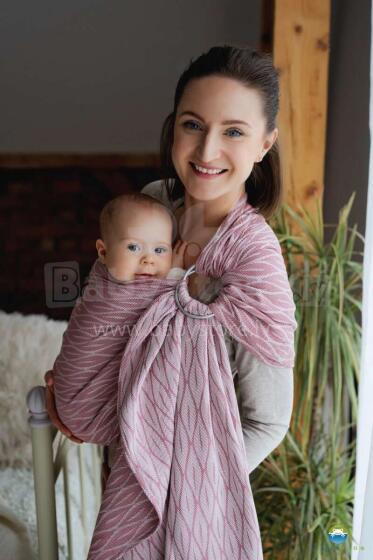 Little Frog Ring Sling Cotton Art.164082 Blushing Flames Слинг - платок с кольцами S размер (для детей до 36 месяцев)