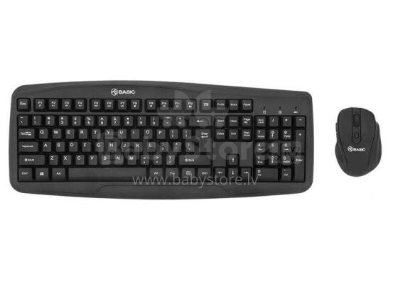 Tellur Basic Wireless Keyboard and Mouse Kit Black