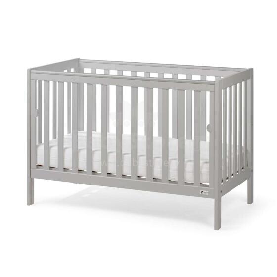 NordBaby Lunar Art.16563 Grey Bērnu koka gulta  120x60cm