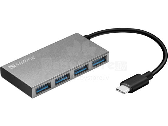 Sandberg 136-20 USB-C to 4 xUSB 3.0 Pocket Hub