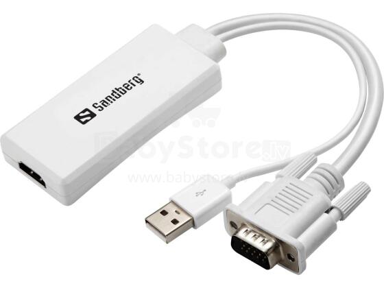 Sandberg 508-78 VGA+Audio to HDMI Converter