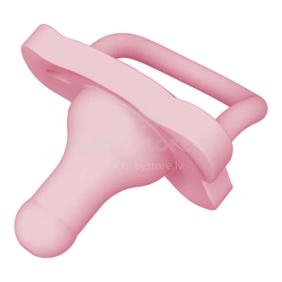 PS11007 HappyPaci One-Piece Silicone Pacifier - 0m+, Pink, 1-Pack