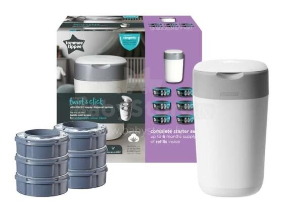 510044 TWIST BOX WHITE + 6 REFILLS