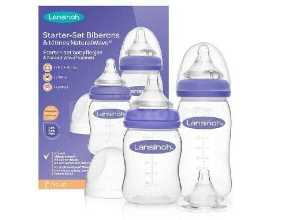 Lansinoh Feeding Bottle Starter Set  Art.76310 pudeļu komplekts 1x160ml, 1x240ml