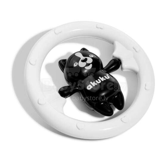 AKUKU Art.A0467 BLACK/WHITE Baby rattle