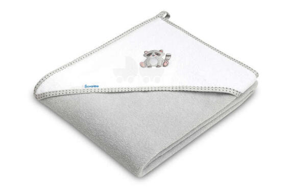 TERRY BATH COVER 100X100 RACOON GRAY