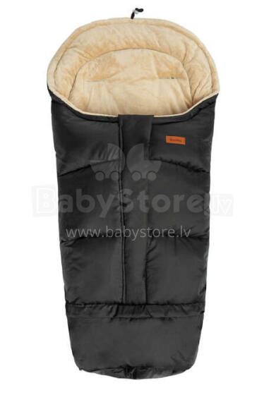Combi 3in1 minky Romper bag – black/beige