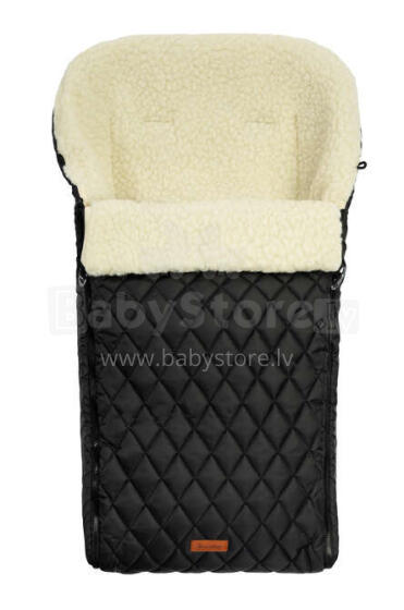 QUILTED WOOL ROMPER BAG BLACK