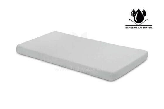 WATERPROOF SHEET JERSEY GRAY 120x60