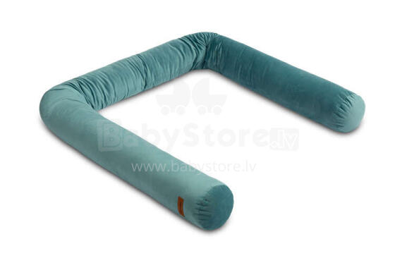 COT BUMPER ROLLER VELVET EMERALD