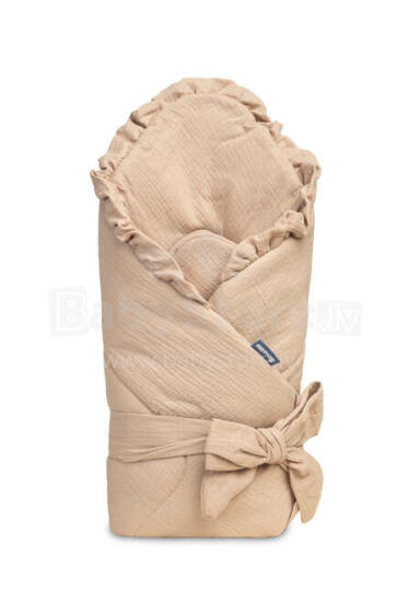 MUSLIN CONE WRAP BEIGE 90x90