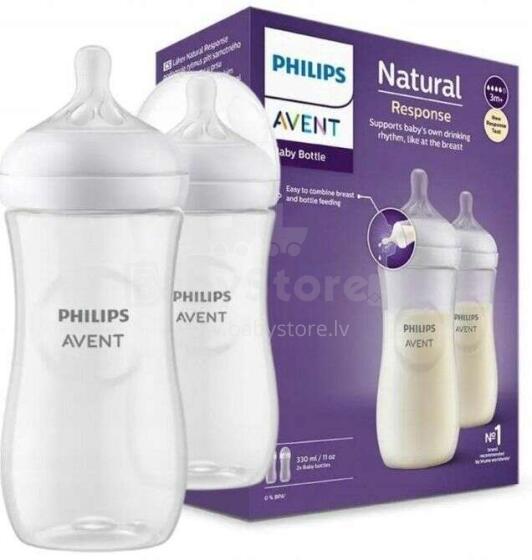 SCY906/02 RESPONSIVE BOTTLE NATURAL 2X330ML