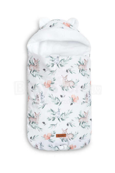 ROMPER BAG FOR CAR SEATS AND PRAMS DEERS WHITE